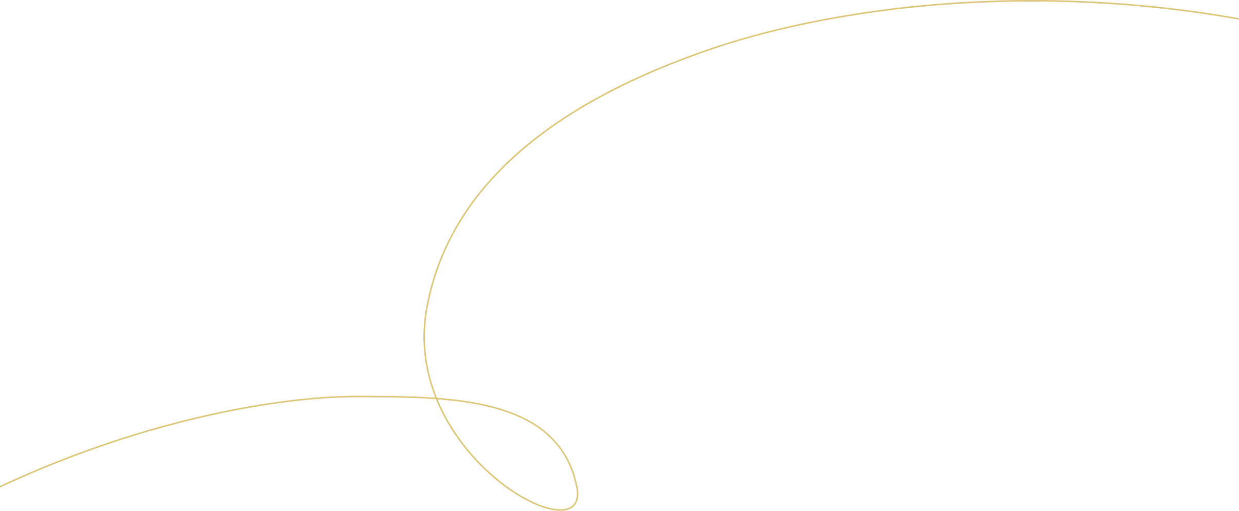 Goldene Schwunglinie – Designelement von Hösch Immobilien, Immobilienmakler in Wien