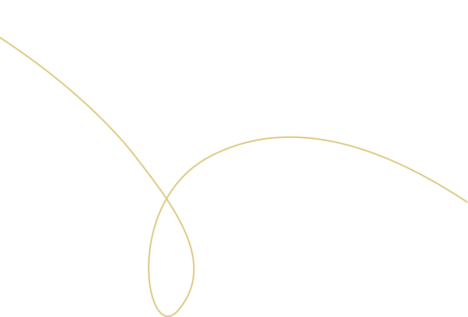 Geschwungene Linie in Gold – Wiener Immobilienmakler Hösch Immobilien