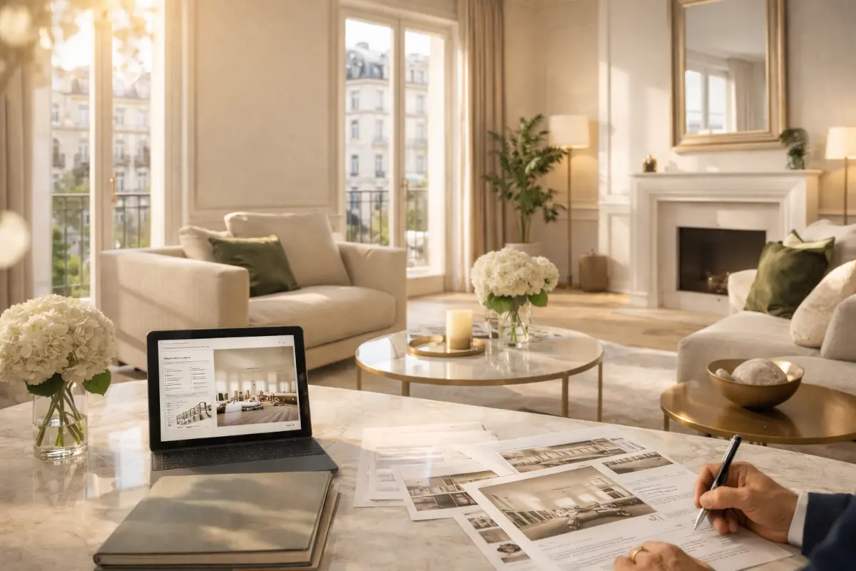Professionelle Immobilienpräsentation mit Exposé und Online-Inserat